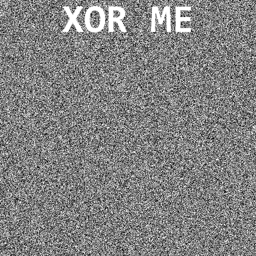 A cryptic image that asks to be xored. But with what?