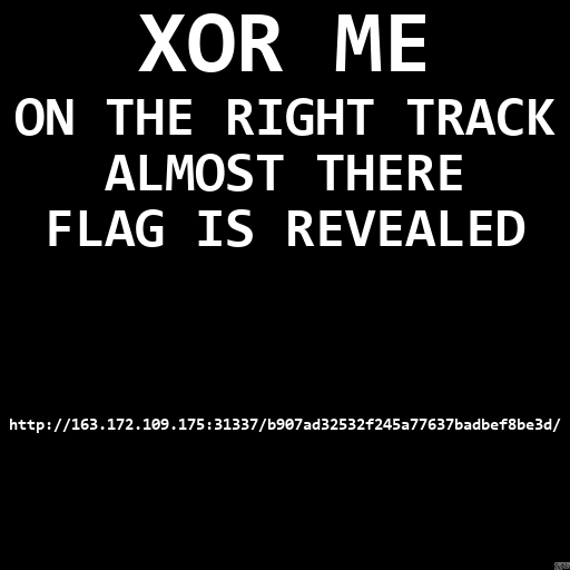 The four images xored together